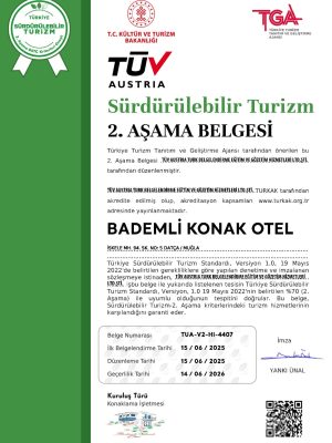 Sürdürülebilir Turizm 2.Aşama Belgesi